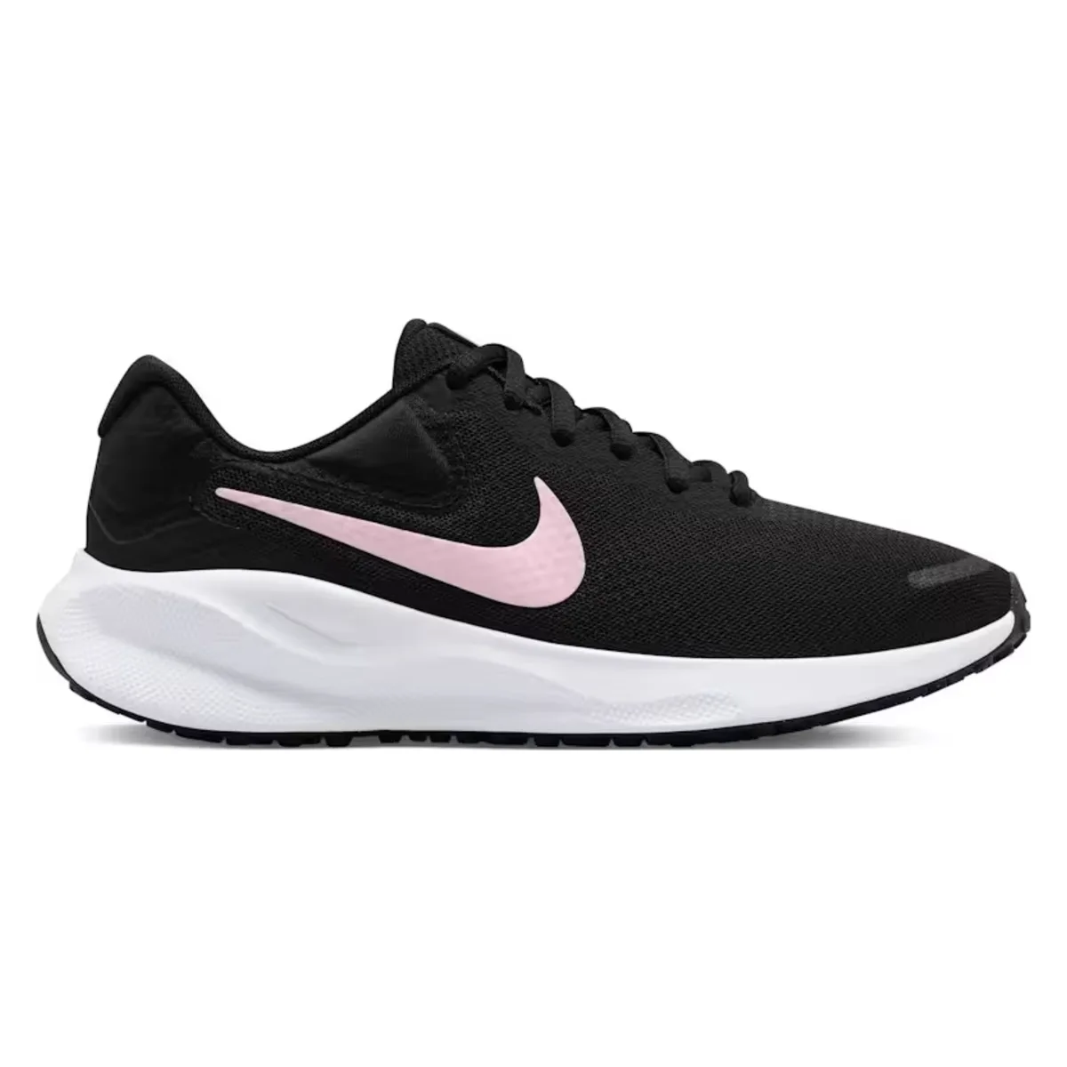 Nike Revolution 7 Black White Medium Soft Pink (Women's)
