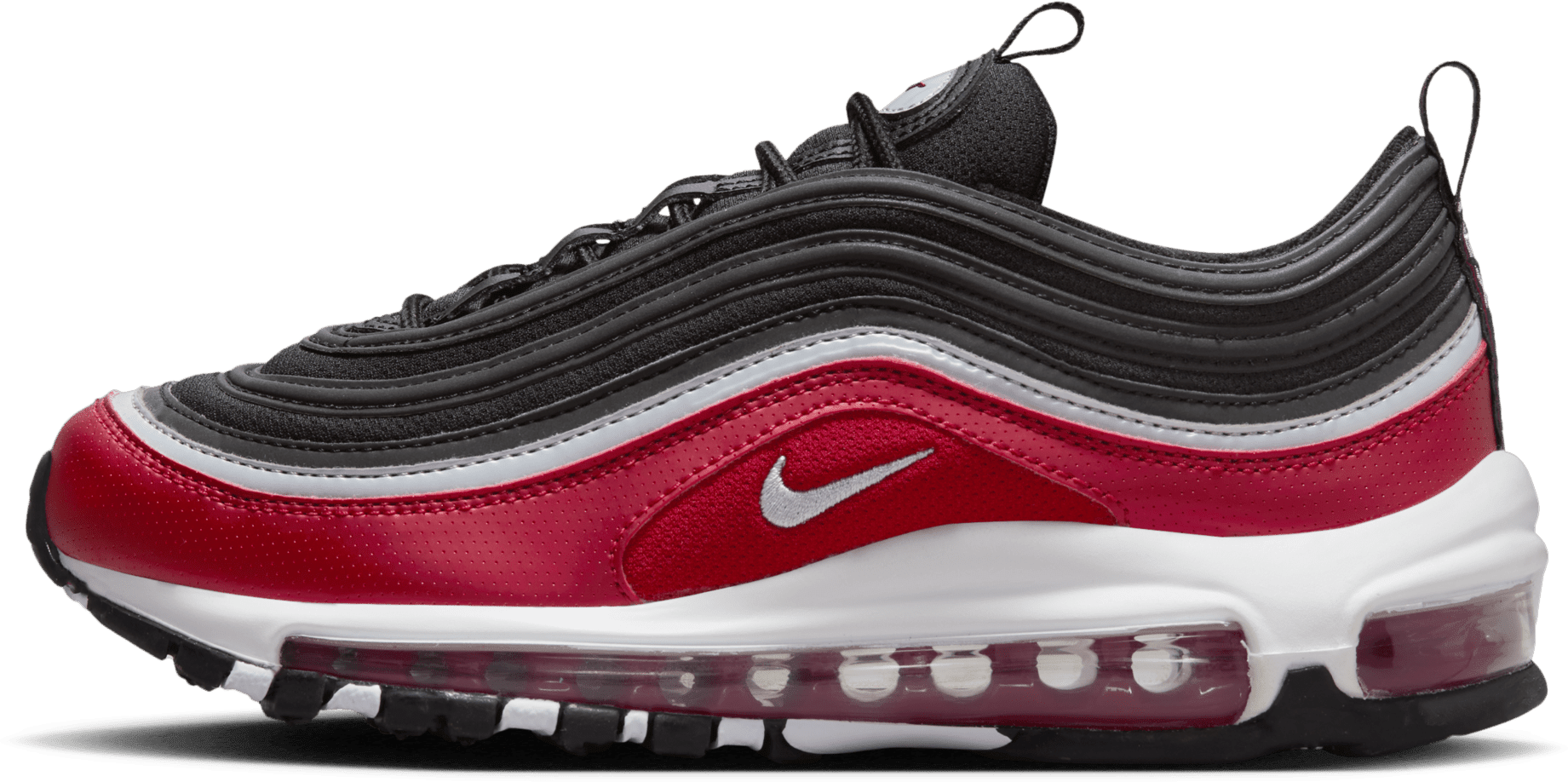 Nike Air Max 97 SE Black Silver Varsity Red (GS)