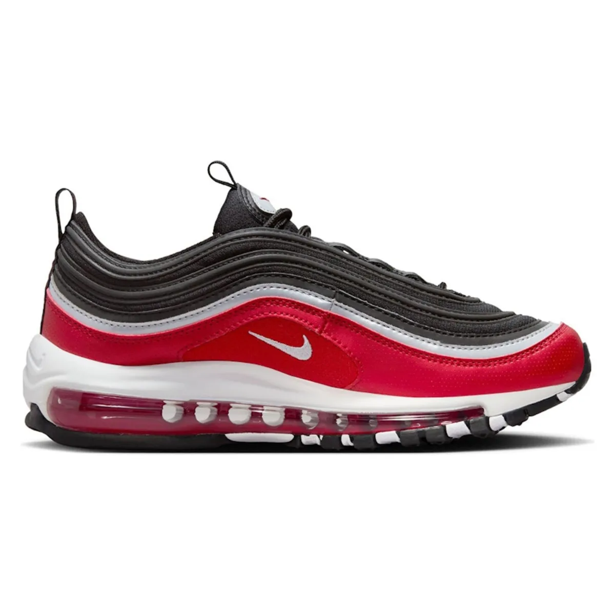 Nike Air Max 97 SE Black Silver Varsity Red (GS)