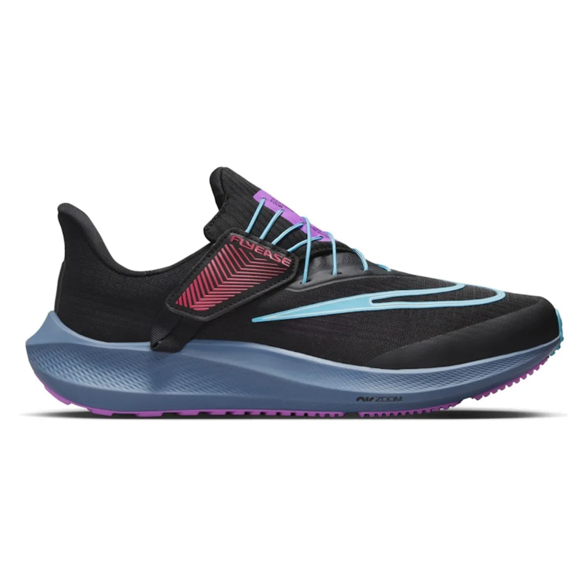 Nike Pegasus Flyease SE Black Baltic Blue Fuchsia Dream
