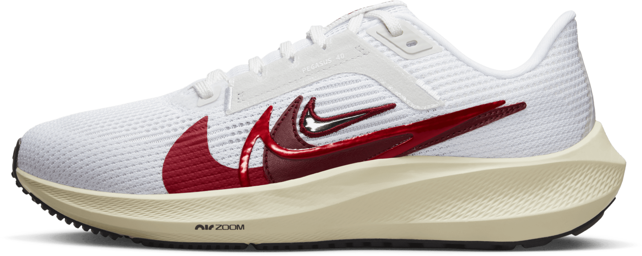 Nike Pegasus 40 Premum White Team Red (Women's)