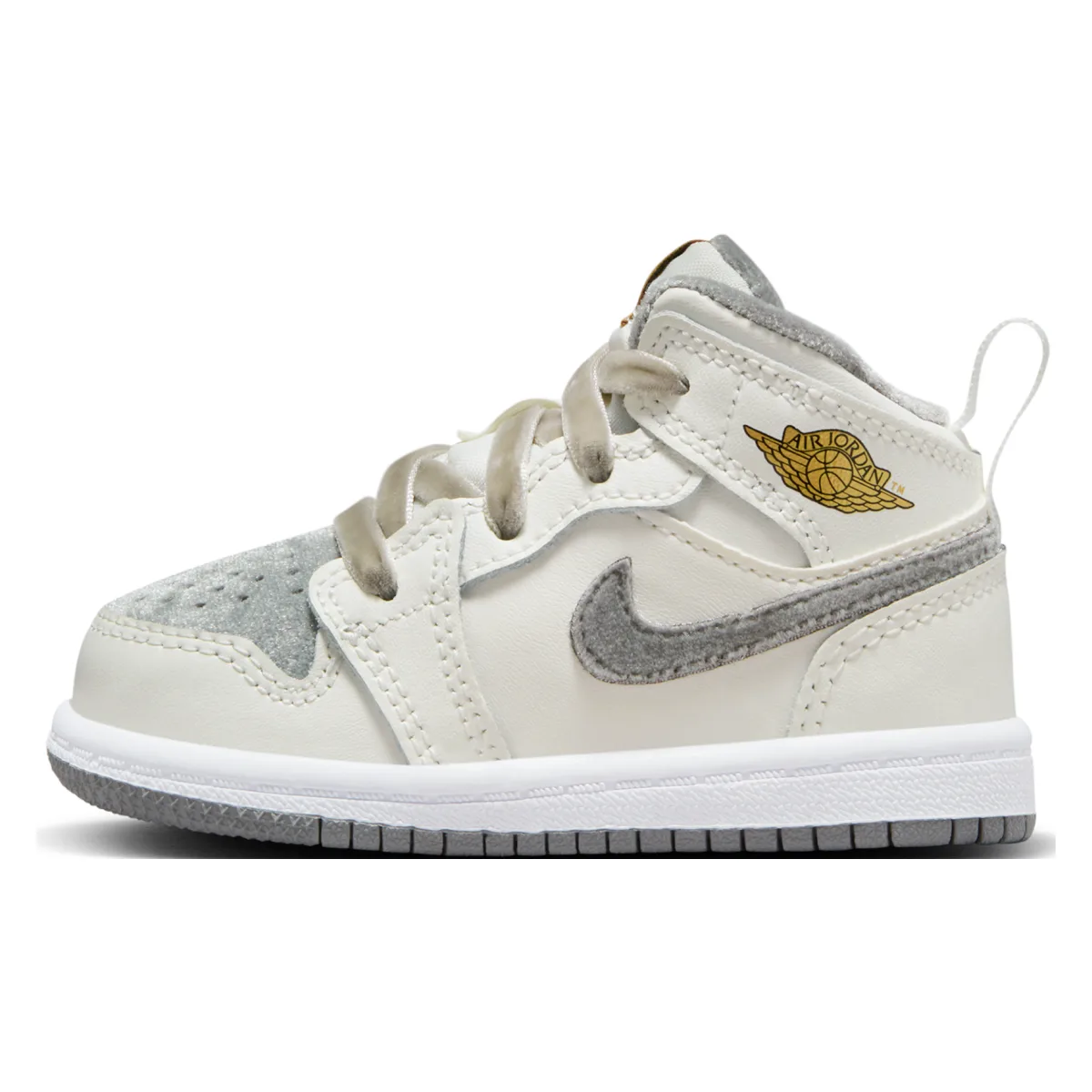 Air Jordan 1 Mid SE TD "Grey Velvet Toe"