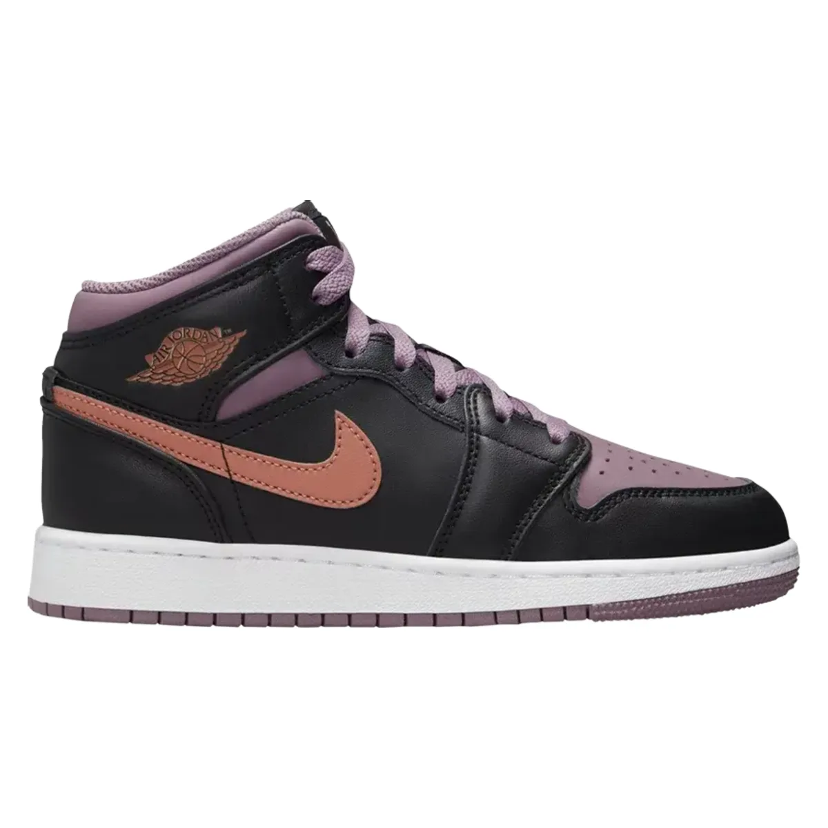 Air Jordan 1 Mid SE GS "Black Sky J Mauve"