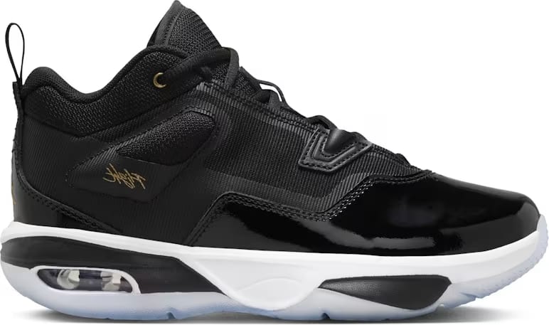 Jordan Stay Loyal 3 Black White Football Grey Metallic Gold (GS)