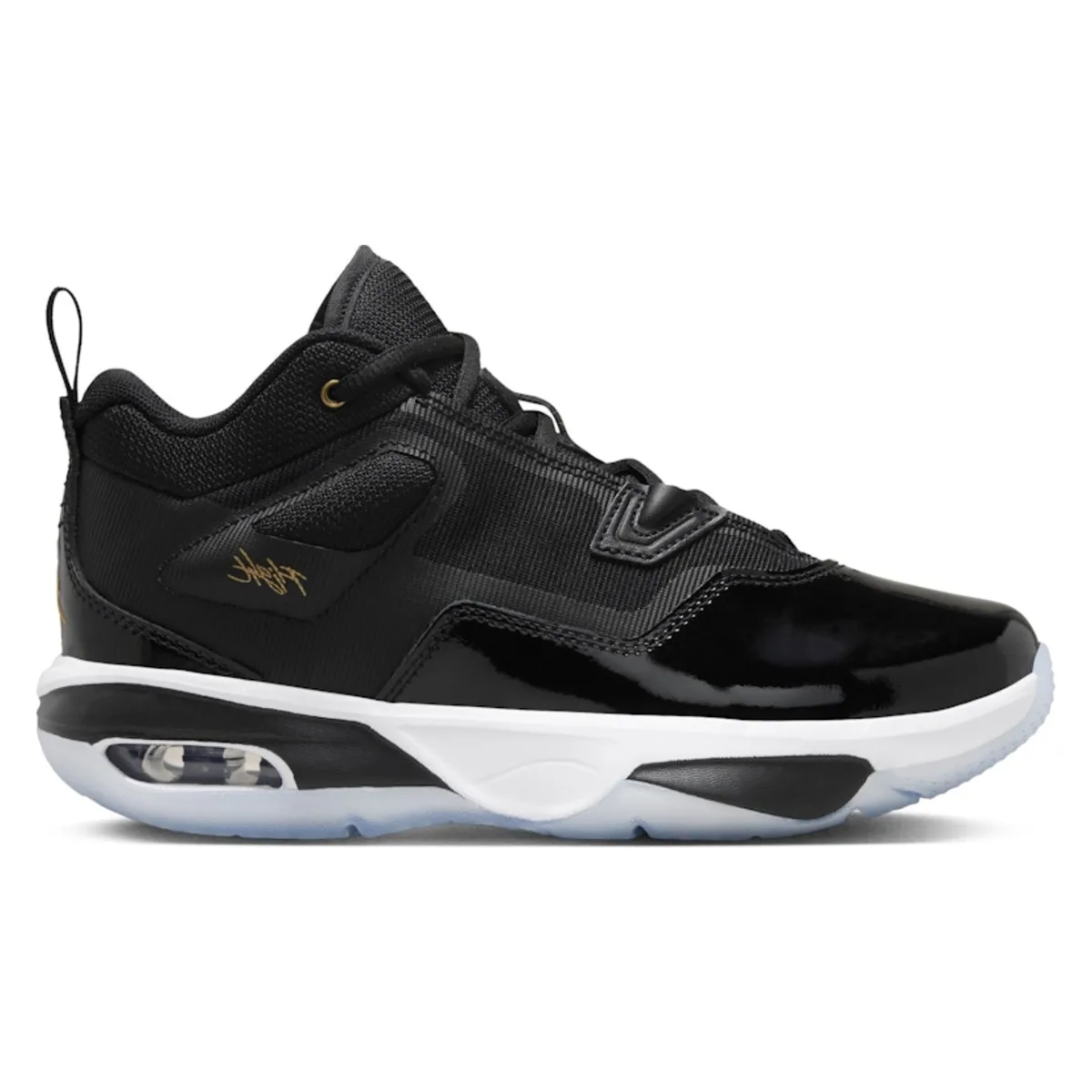 Jordan Stay Loyal 3 Black White Football Grey Metallic Gold (GS)