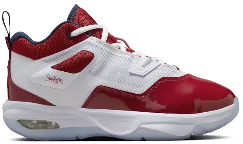 Jordan Stay Loyal 3 White Midnight Navy Varsity Red (GS)