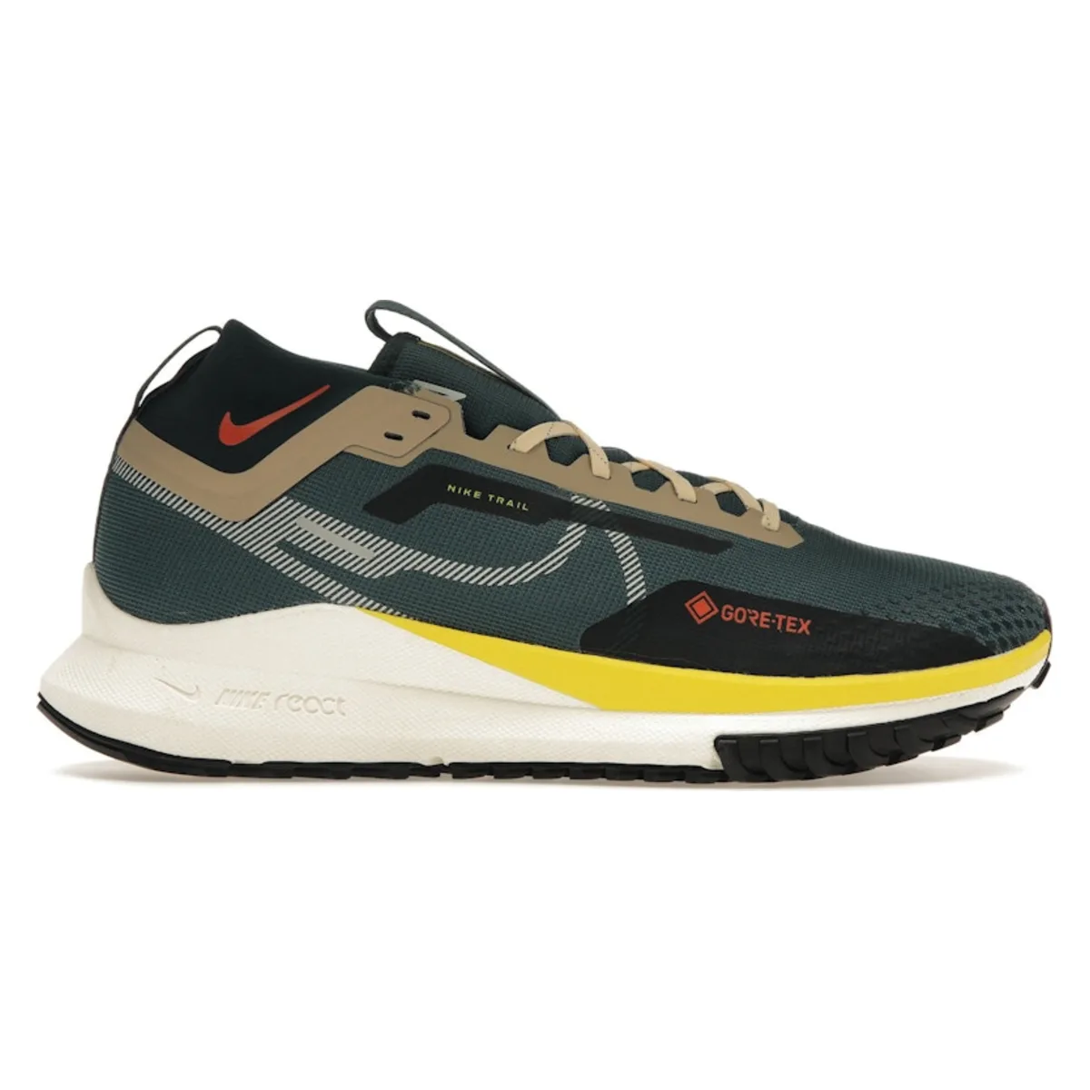 Nike React Pegasus Trail 4 Gore-Tex Noble Green Picante Red