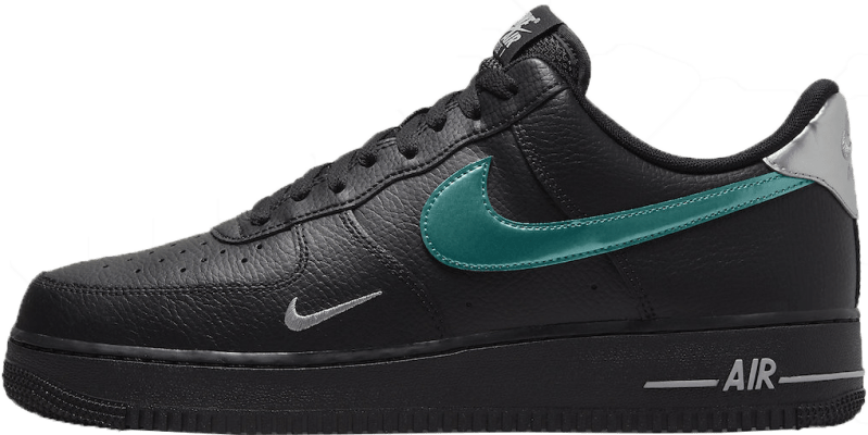 Nike Air Force 1 '07 Low "Black Blue Lightning"