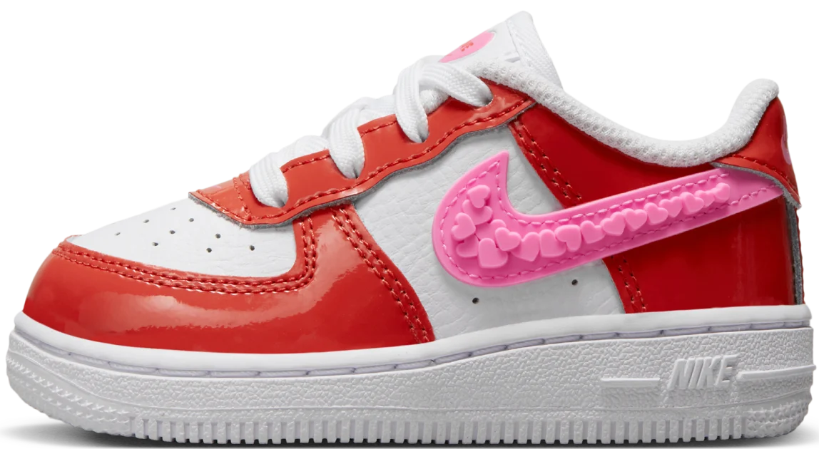 Red Nike Air Force Rood Roze Nike Air Force Low GS Valentine's Day