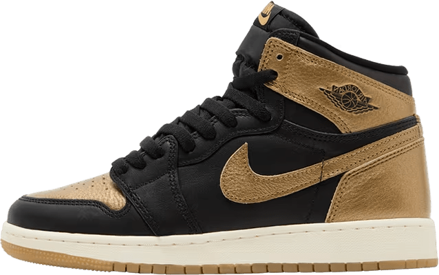 Jordan 1 Retro High OG Black Metallic Gold (GS)
