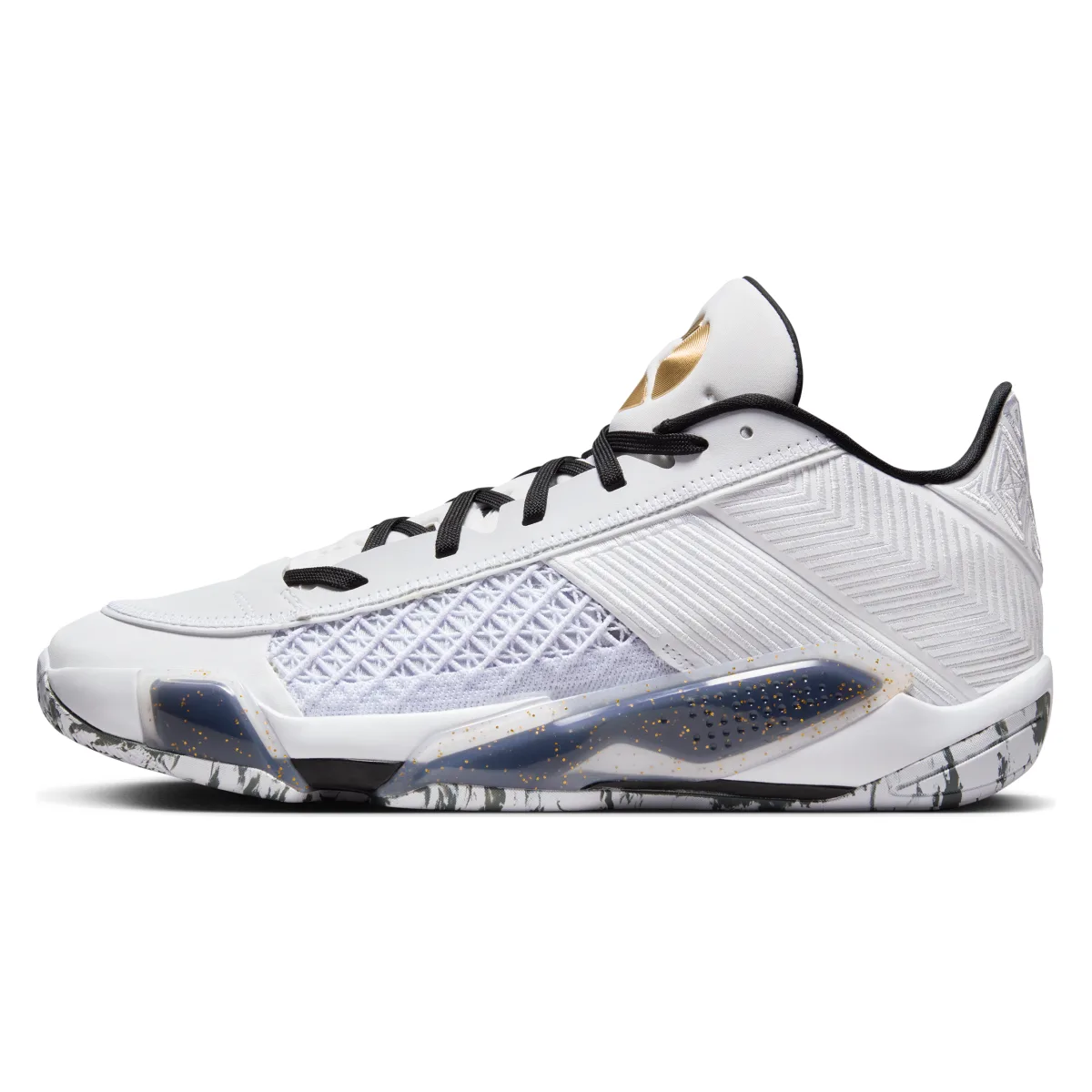Air Jordan XXXVIII Low "Pure Platinum/Metallic Gold"