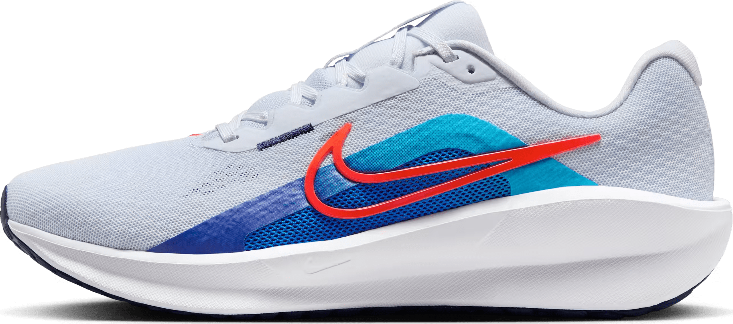 Nike Downshifter 13 Football Grey Deep Night Blue Lightning Bright Crimson