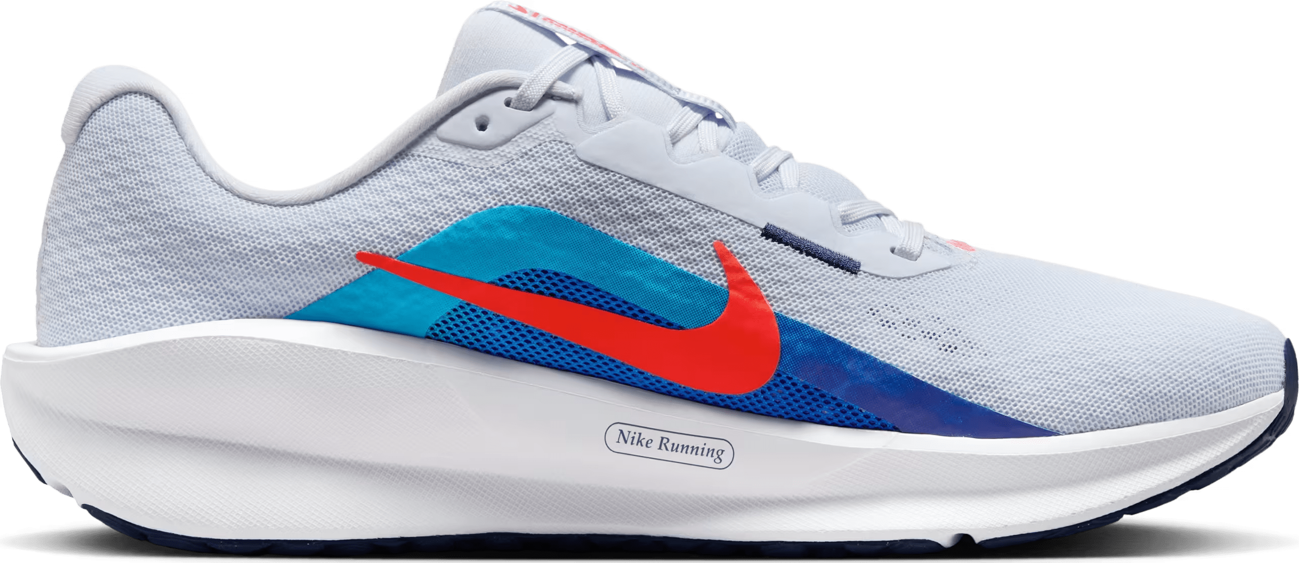 Nike Downshifter 13 Football Grey Deep Night Blue Lightning Bright Crimson