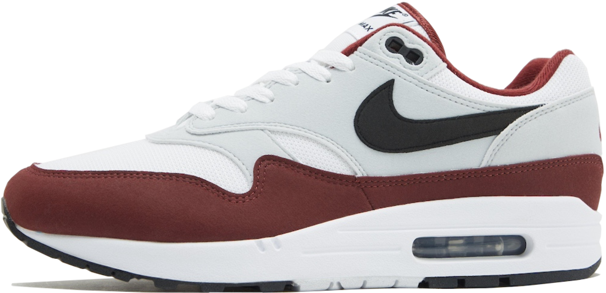 Nike air max 1 bordeaux rood sales