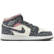 Air Jordan 1 Mid SE GS "Floral Canvas"