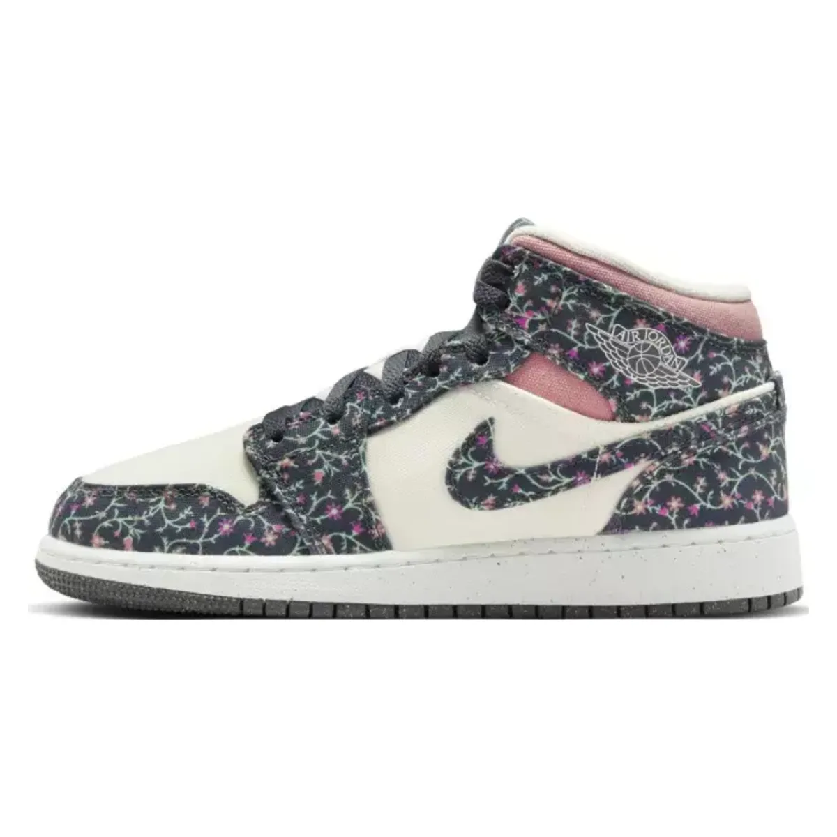 Air Jordan 1 Mid SE GS "Floral Canvas"