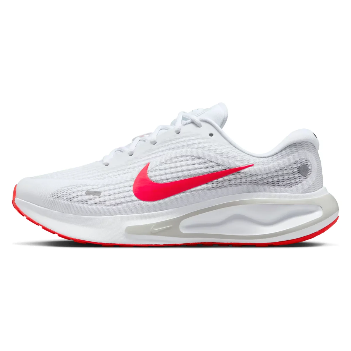 Nike Journey Run White Wolf Grey Pure Platinum Bright Crimson