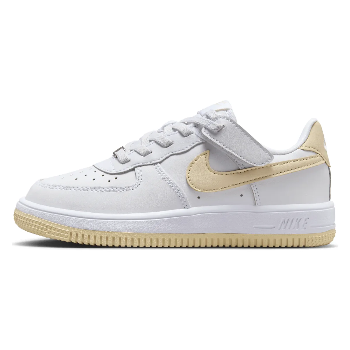 Nike Force 1 Low EasyOn White Light Khaki (PS)