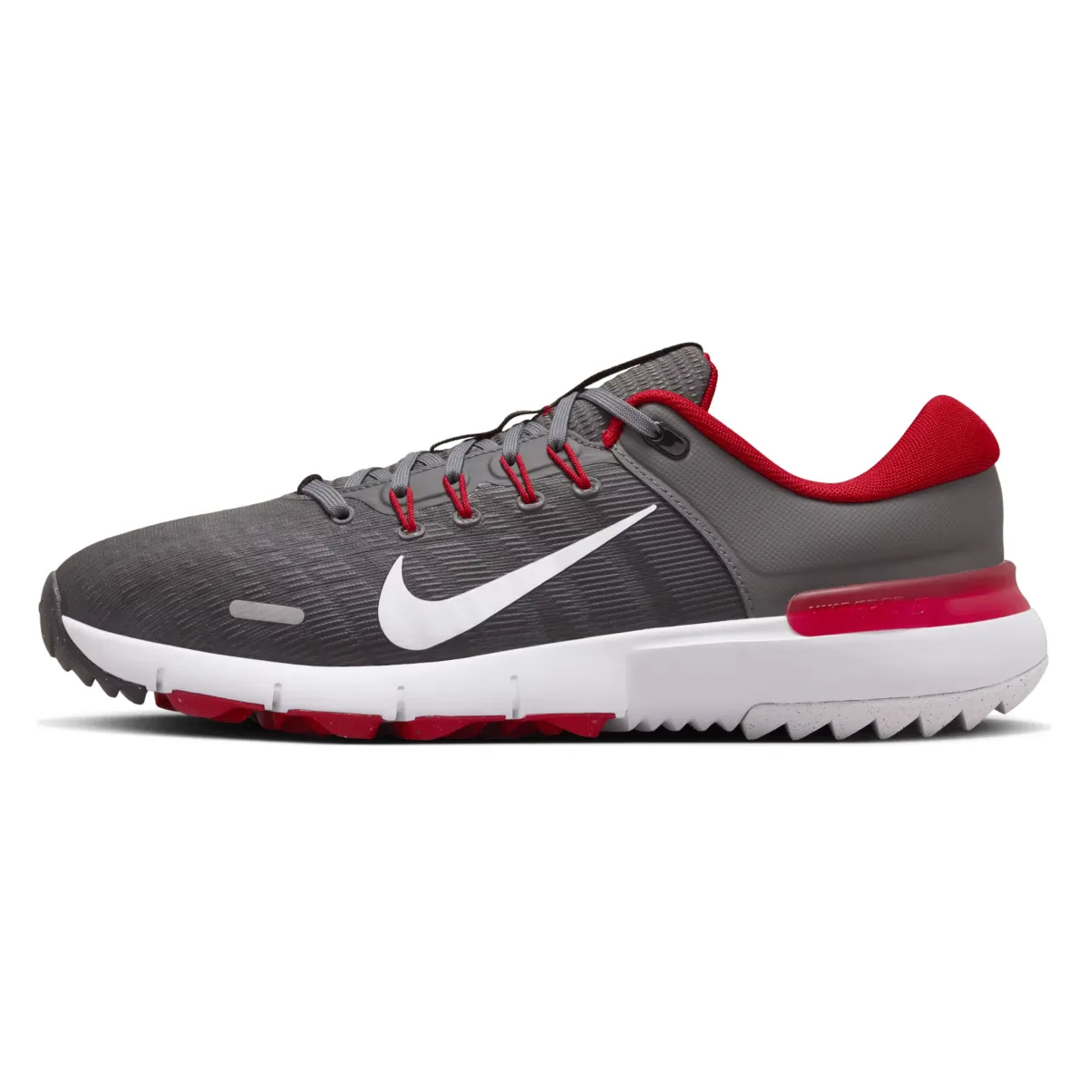 Nike Free Golf Next Nature Iron Grey University Red Smoke Grey White