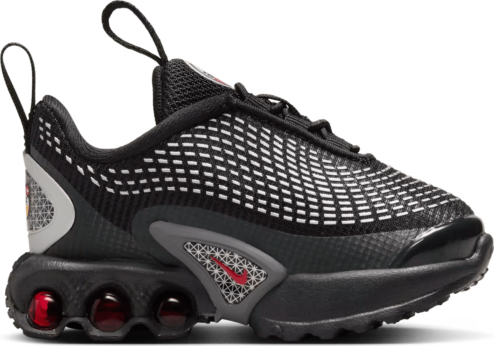 Nike Air Max Dn Black Metallic Silver University Red (TD)