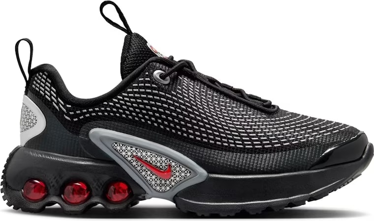 Nike Air Max Dn Black Metallic Silver University Red (PS)