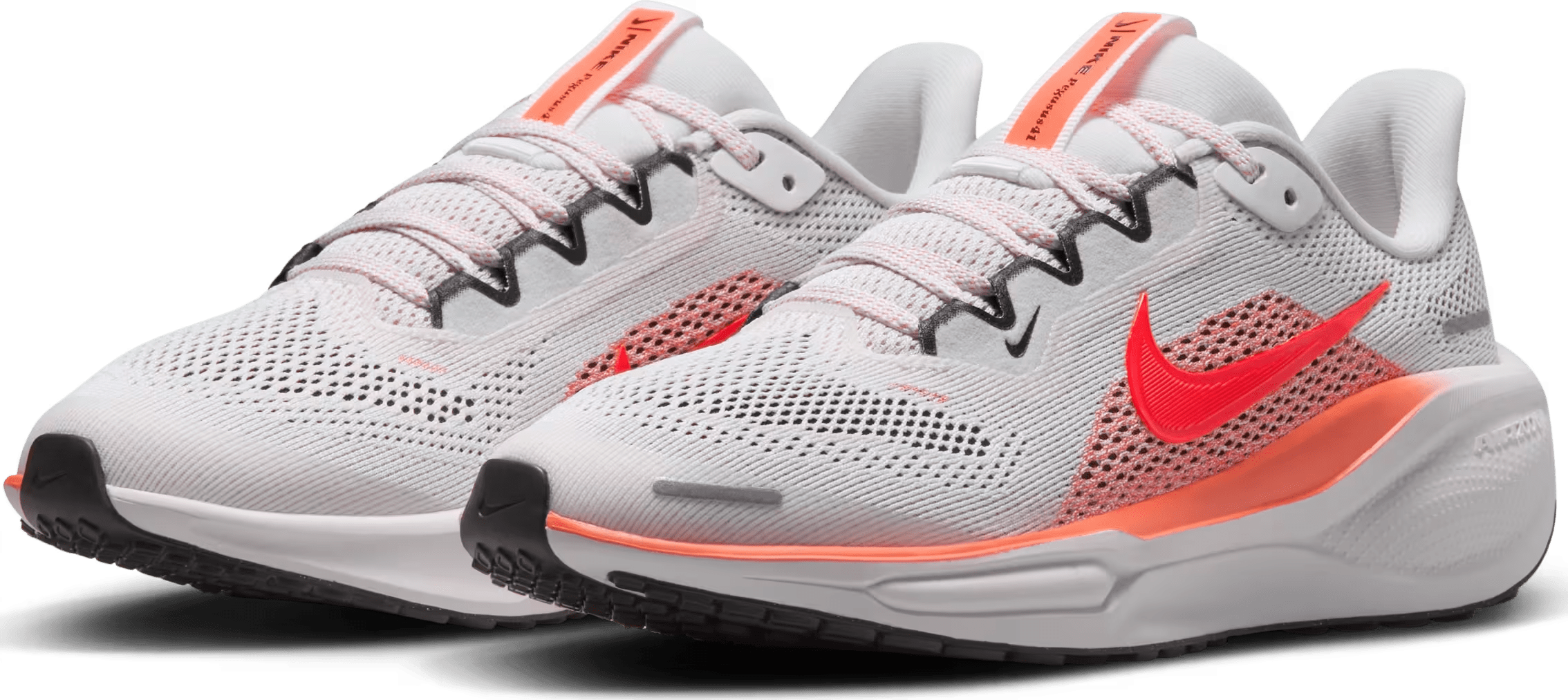 Nike Pegasus 41 White Magic Ember Black Bright Crimson (GS)