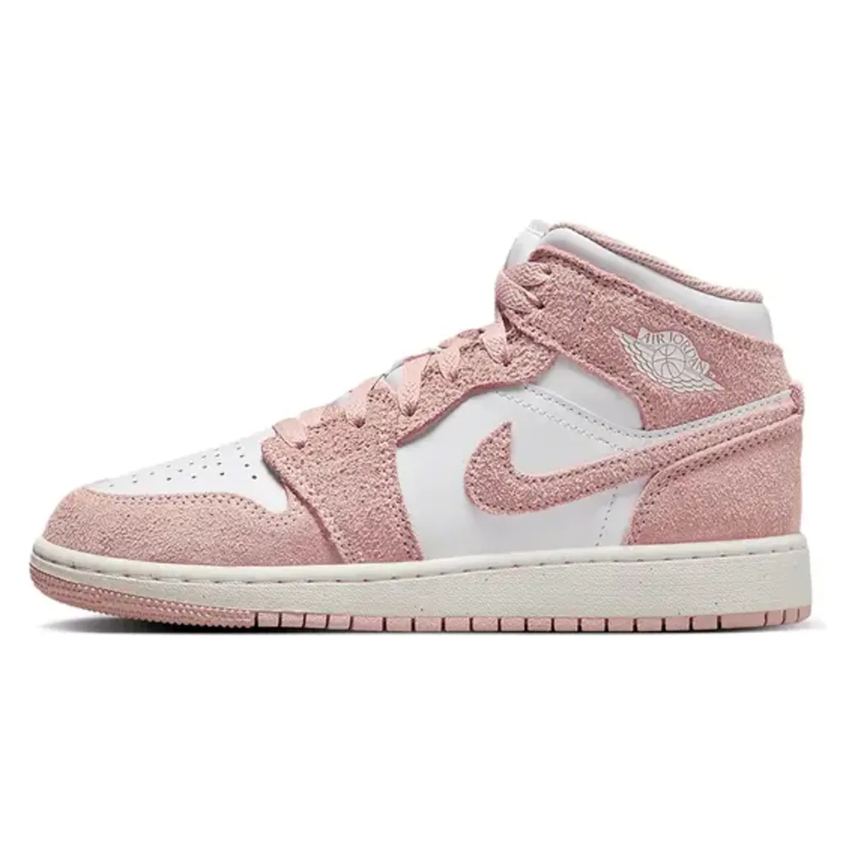 Air Jordan 1 Mid SE GS "Pink Suede"