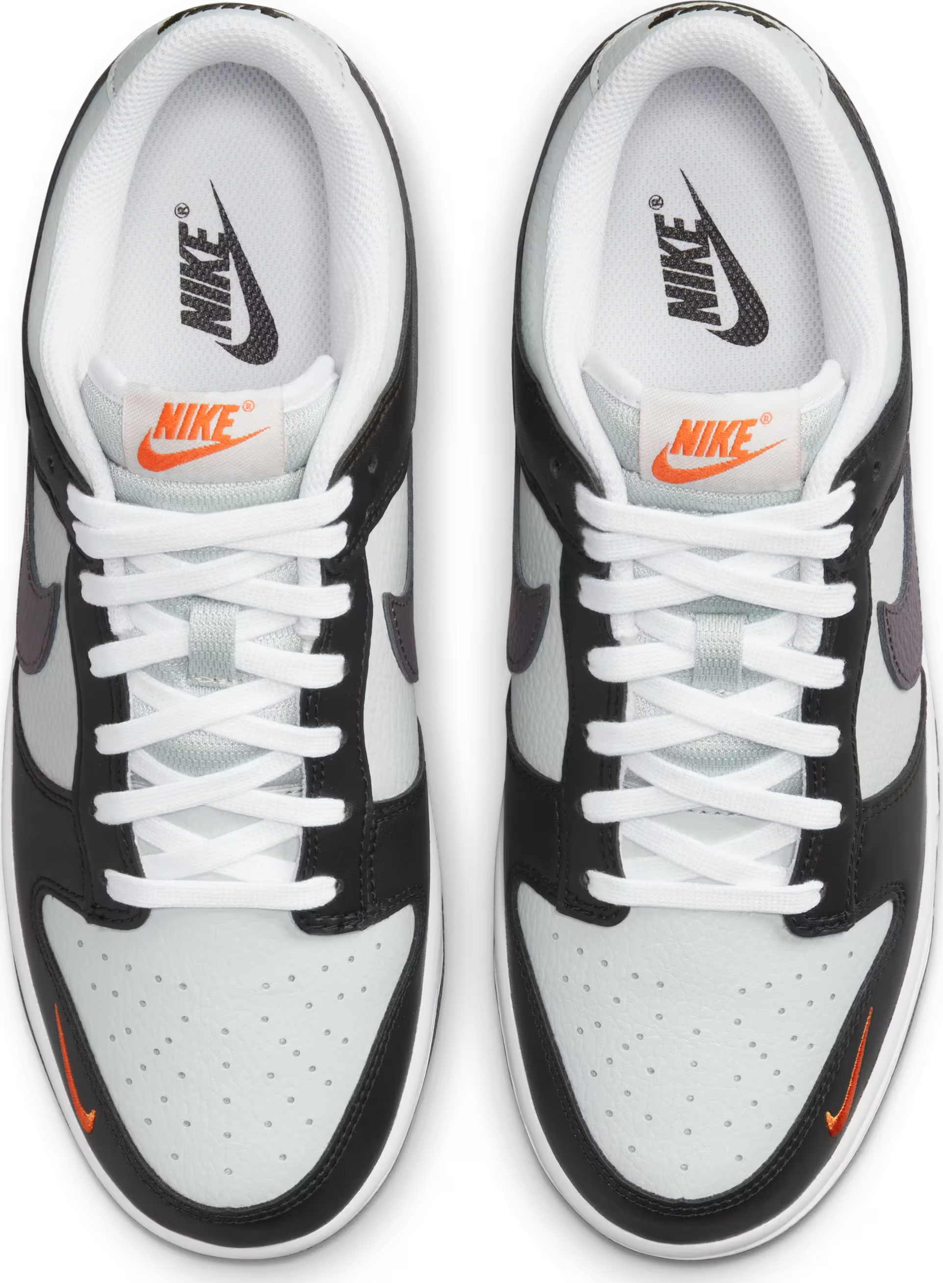Nike Dunk Low Mini Swoosh "Black White"