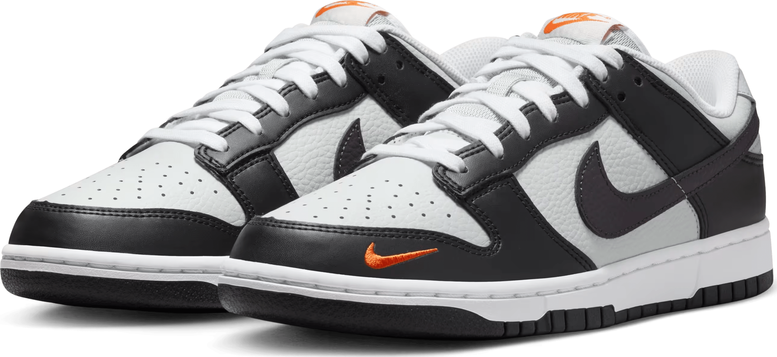 Nike Dunk Low Mini Swoosh "Black White"