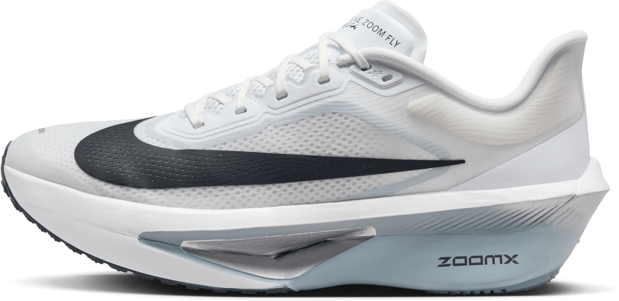 Nike Zoom Fly 6 White Pure Platinum Obsidian Mist Gridiron