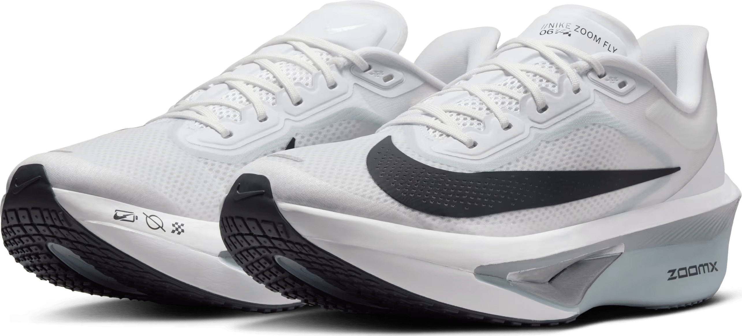 Nike Zoom Fly 6 White Pure Platinum Obsidian Mist Gridiron