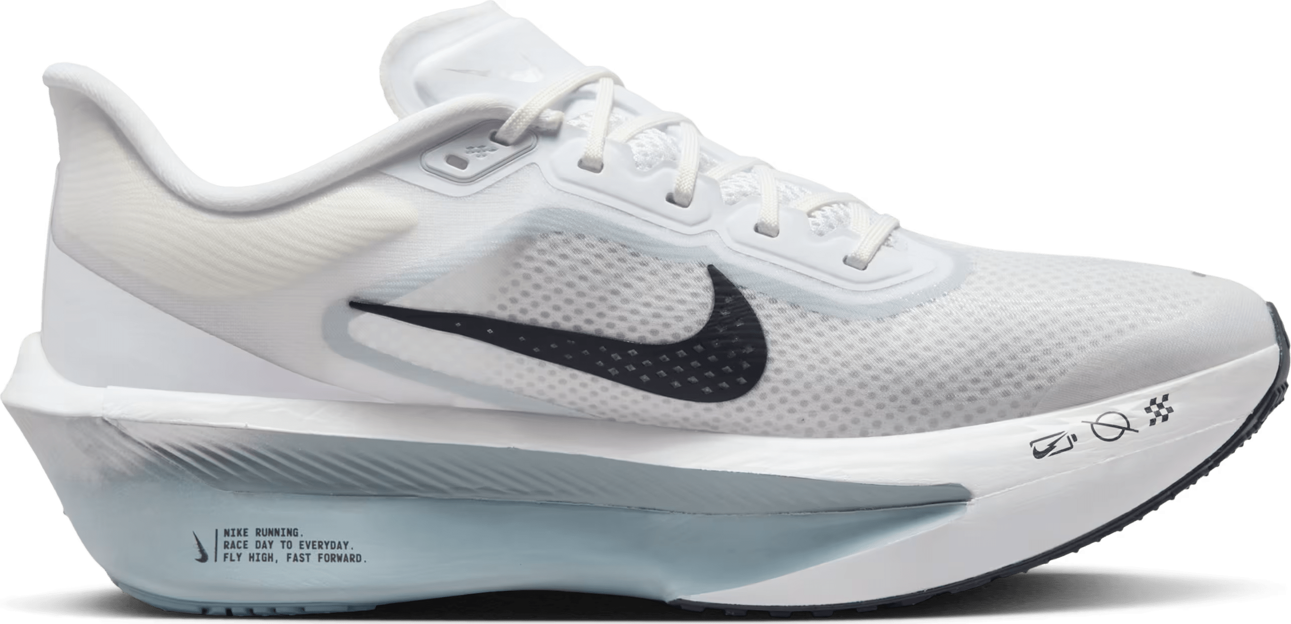 Nike Zoom Fly 6 White Pure Platinum Obsidian Mist Gridiron