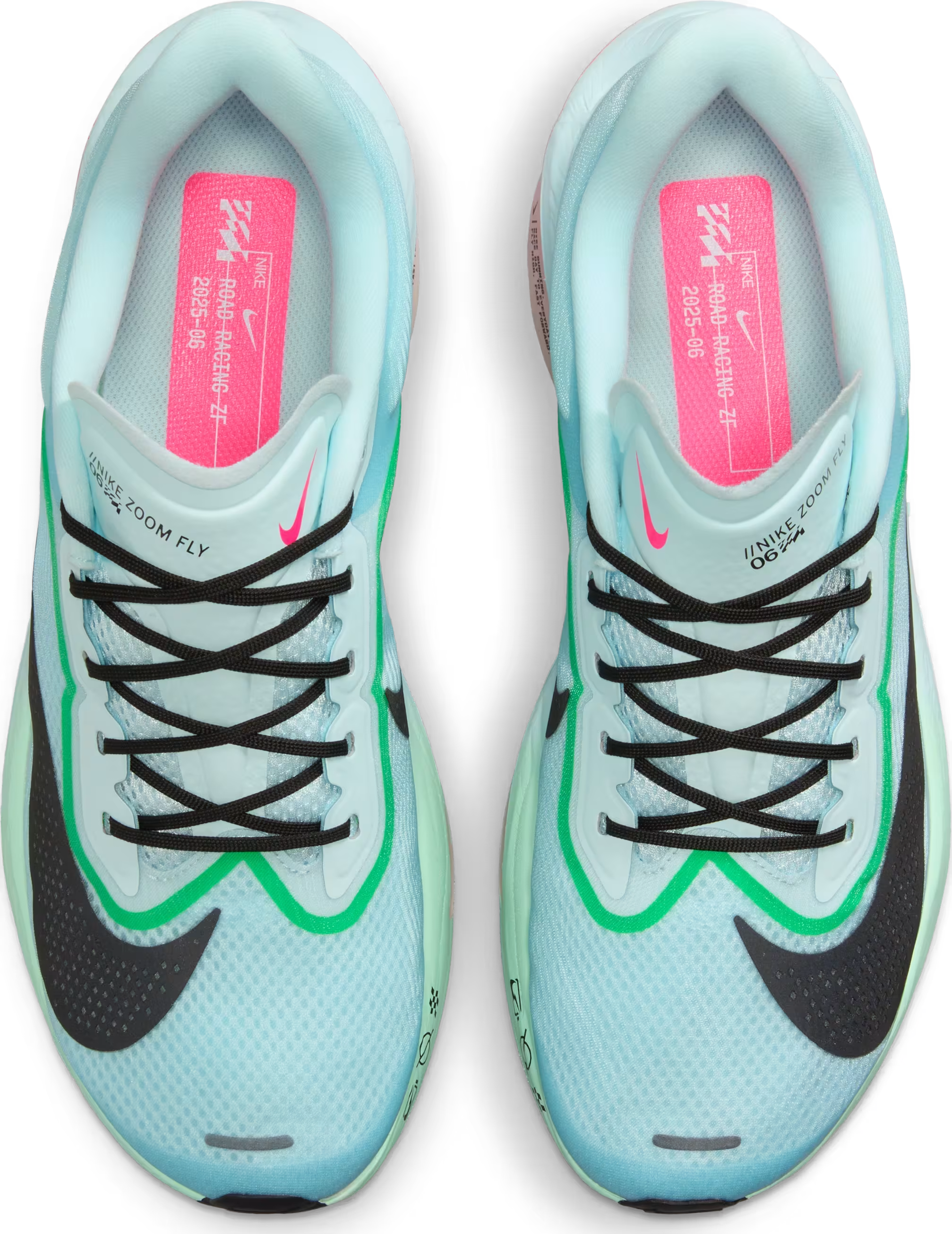 Nike Zoom Fly 6 Glacier Ice Hyper Pink Green Shock Black