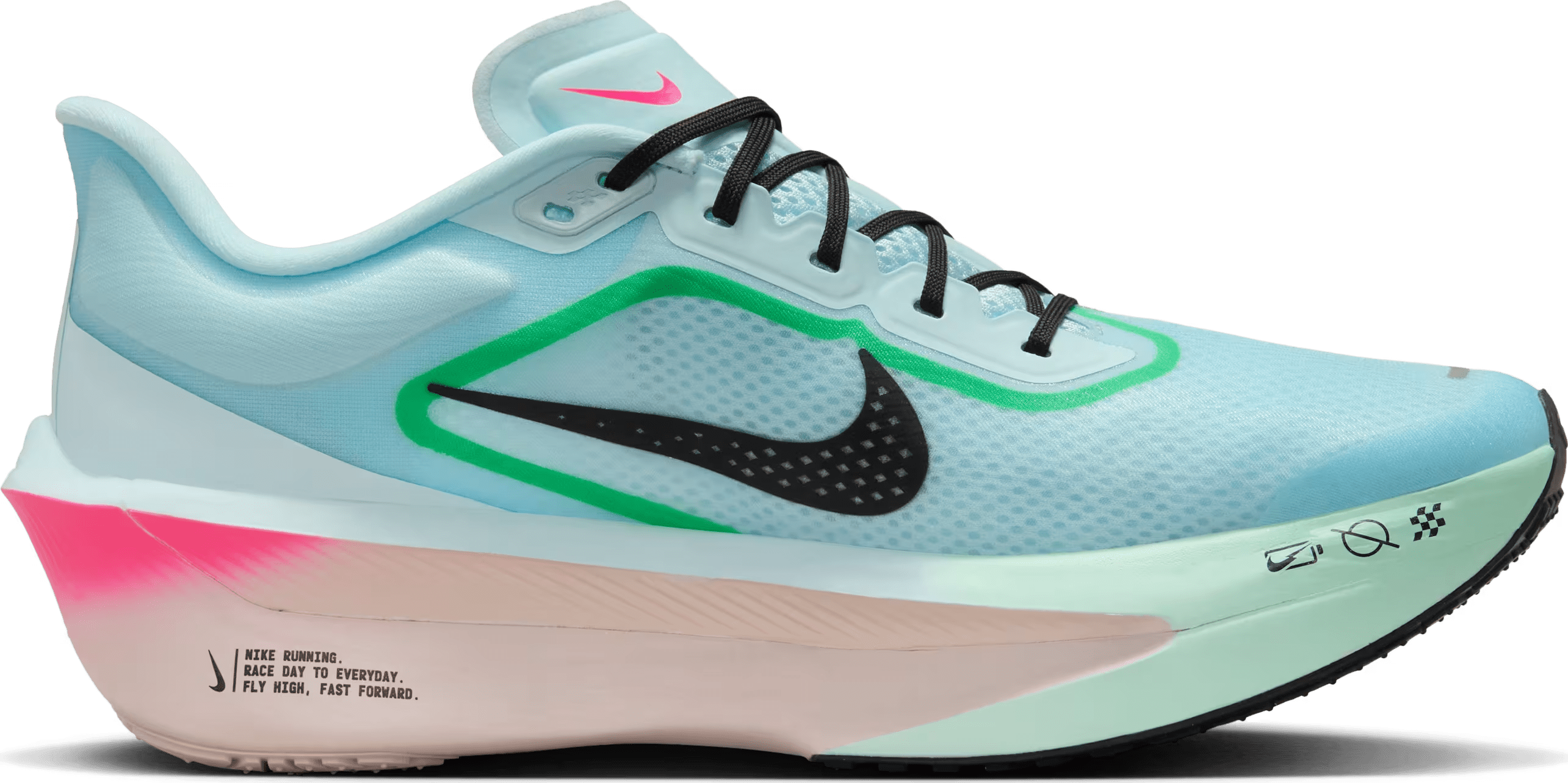 Nike Zoom Fly 6 Glacier Ice Hyper Pink Green Shock Black