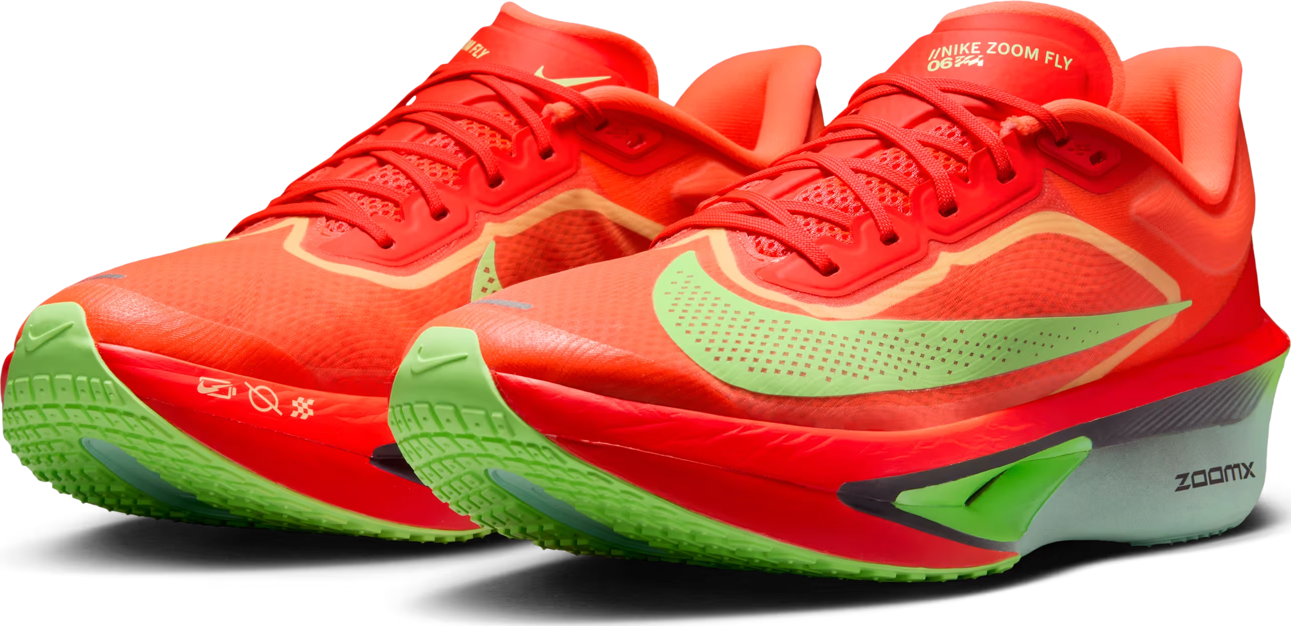 Nike Zoom Fly 6 Bright Crimson Lime Blast Mint Foam Cave Purple