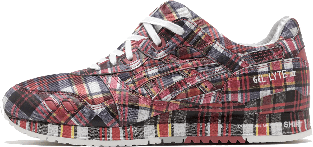 Comme des Garçons Shirt x Asics Gel-Lyte III '07 "Red Plaid"