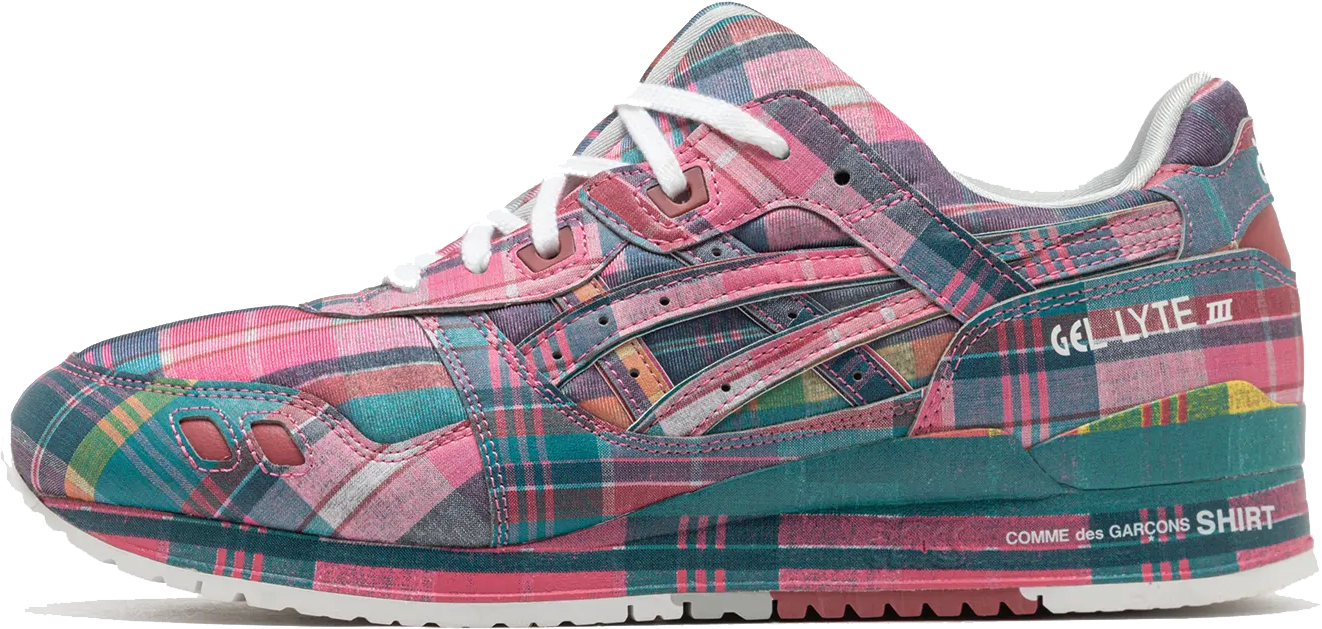 Comme des Garçons Shirt x Asics Gel-Lyte III '07 "Pink Plaid"