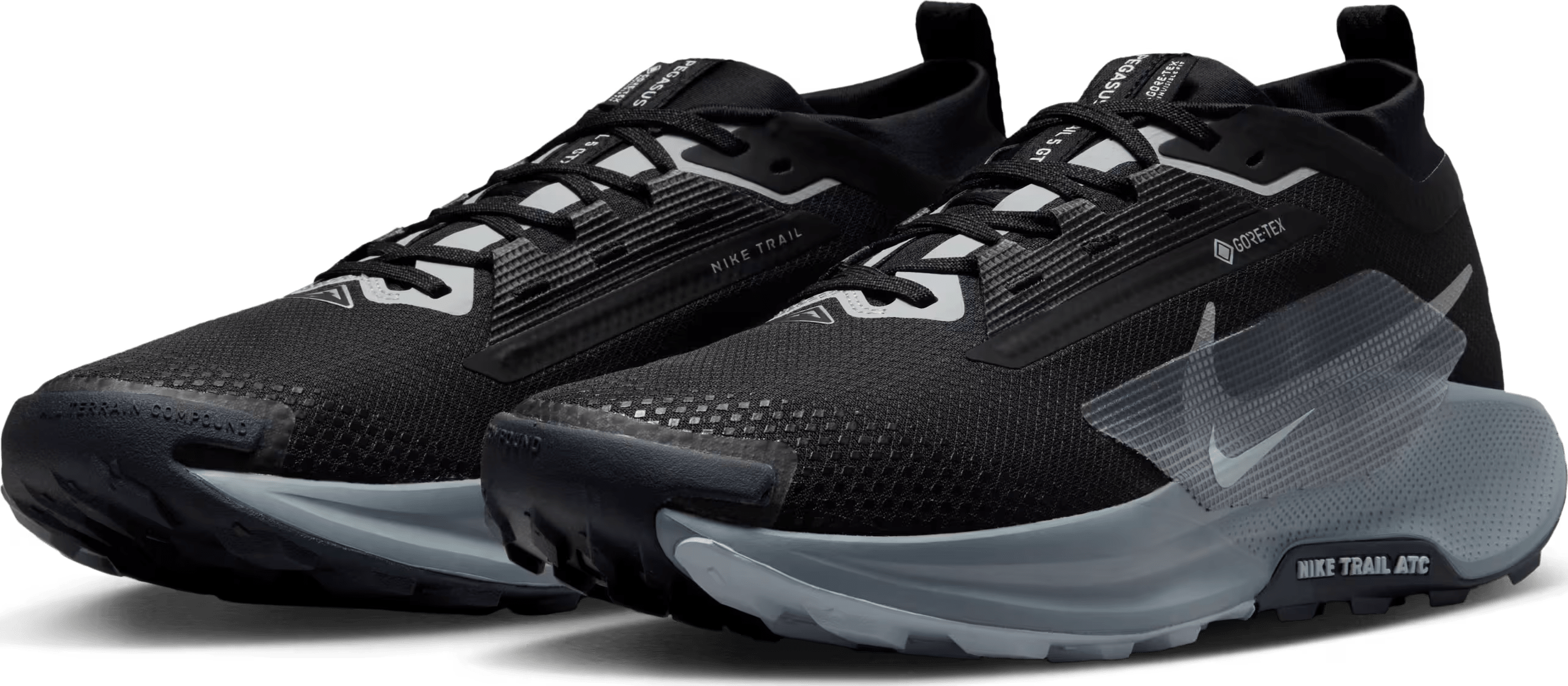 Nike React Pegasus Trail 5 Gore-Tex Black Cool Grey