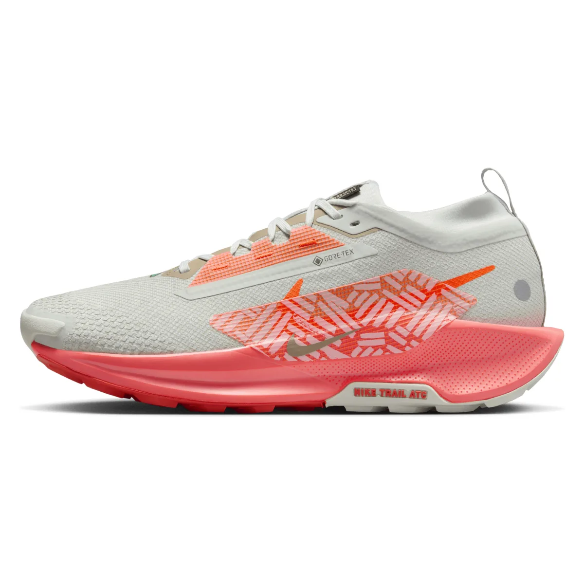 Nike React Pegasus Trail 5 Gore-Tex Light Silver Light Wild Mango Vintage Coral Hyper Crimson