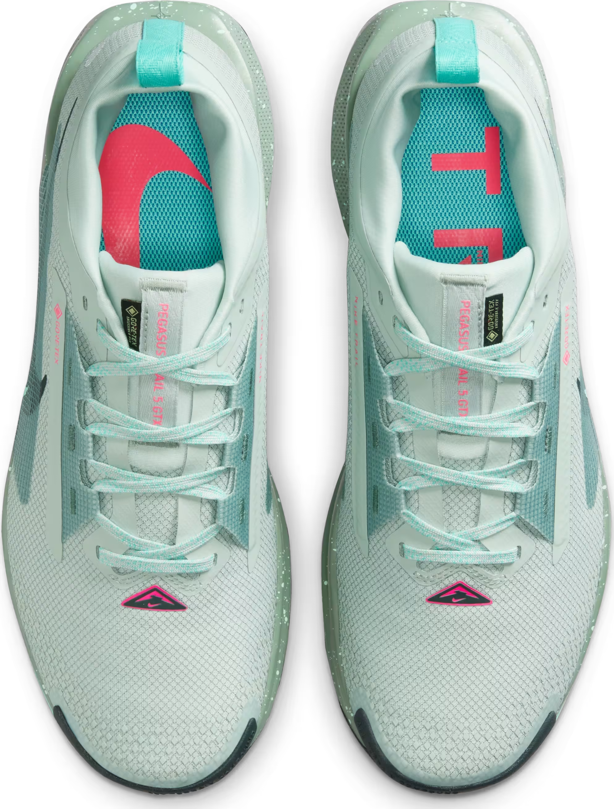 Nike React Pegasus Trail 5 Gore-Tex Light Silver Clay Green