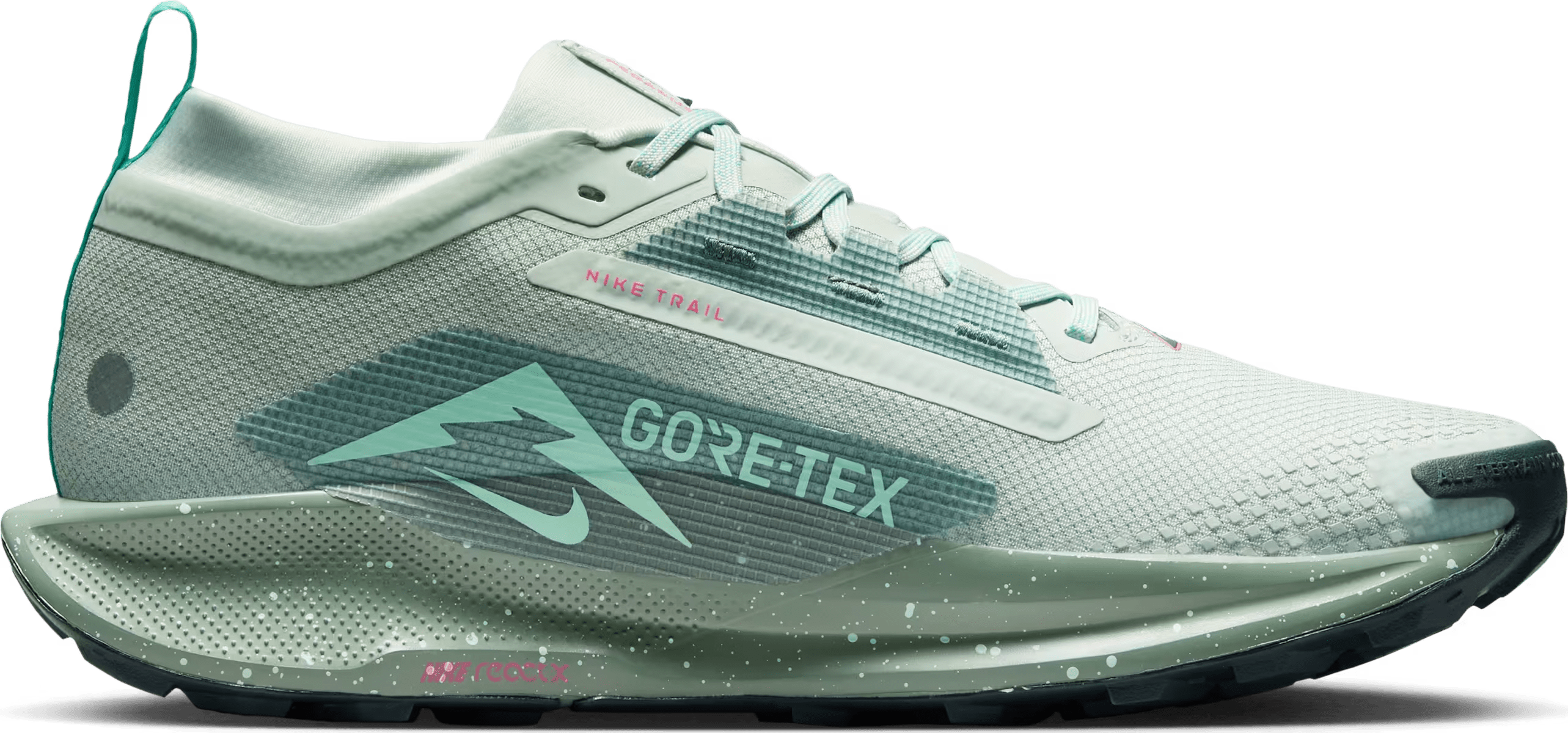 Nike React Pegasus Trail 5 Gore-Tex Light Silver Clay Green
