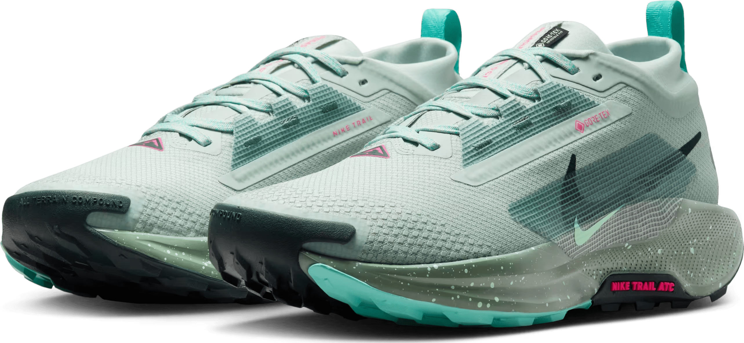 Nike React Pegasus Trail 5 Gore-Tex Light Silver Clay Green