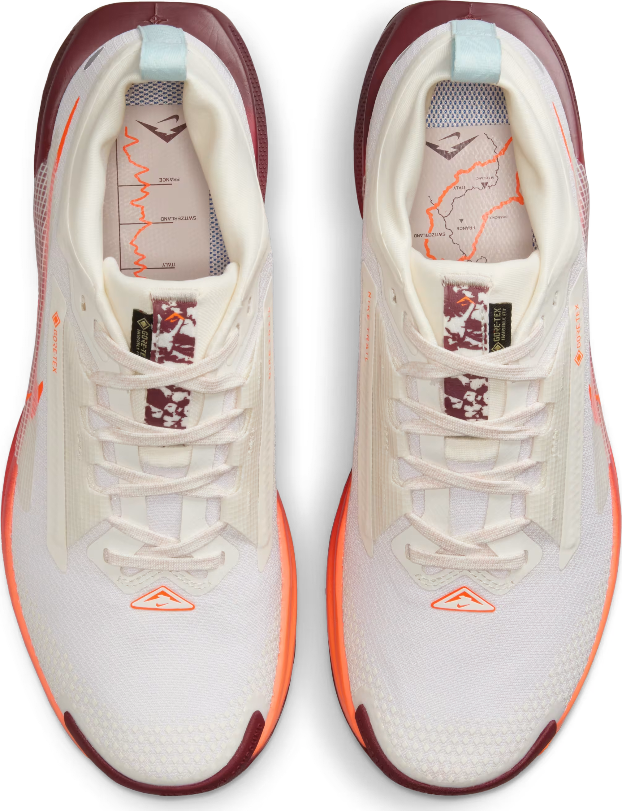 Nike React Pegasus Trail 5 Gore-Tex Sail Glacier Blue Dark Team Red Hyper Crimson (Women's)