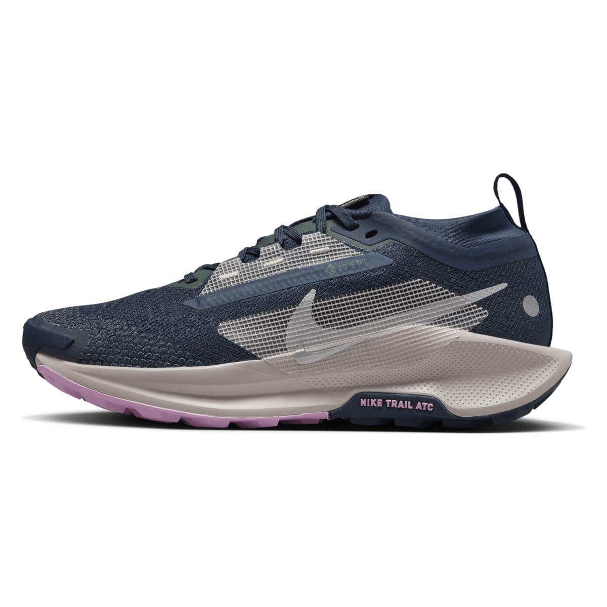Nike React Pegasus Trail 5 Gore-Tex Armory Navy Vintage Green Platinum Violet (Women's)