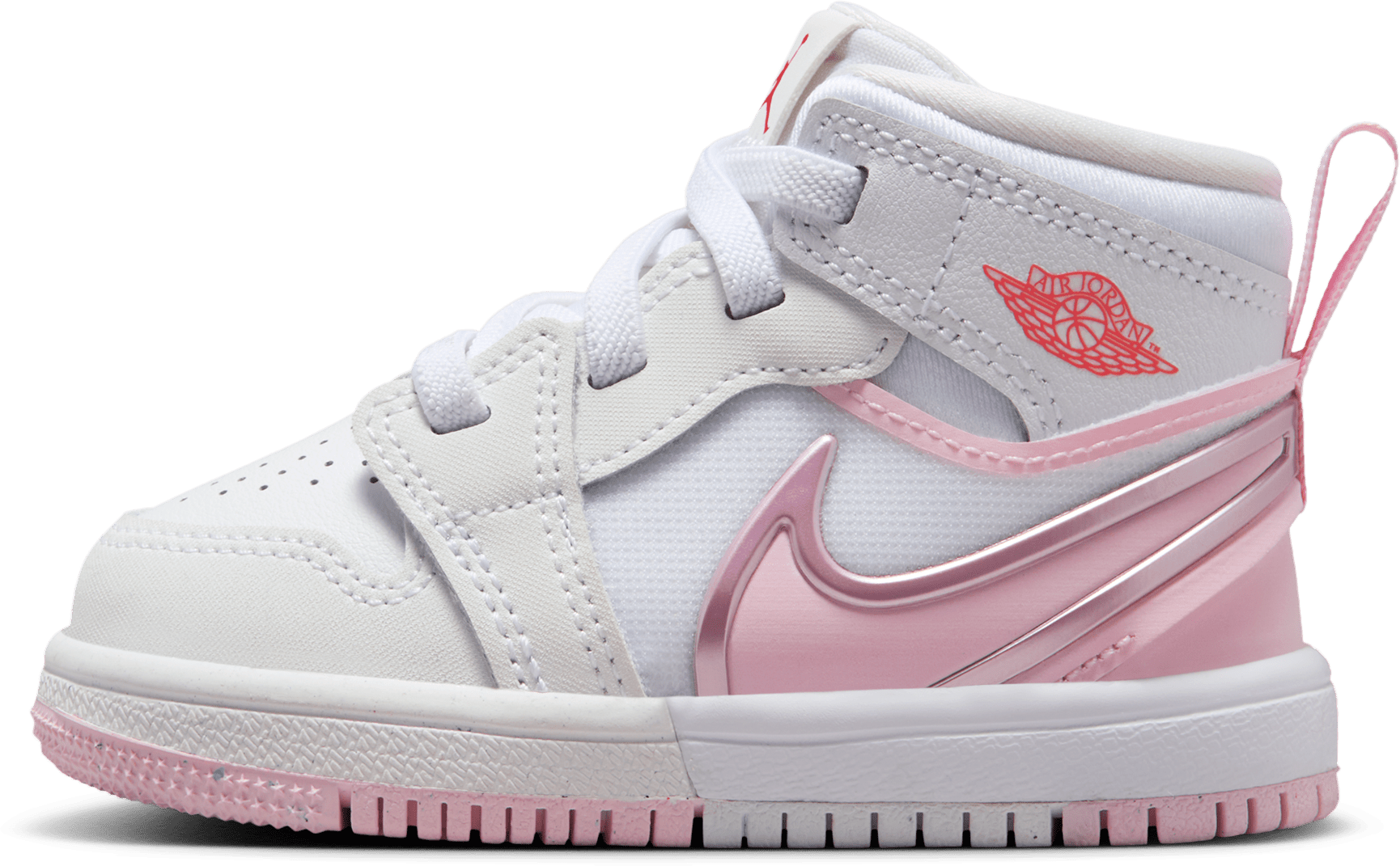Air Jordan 1 Mid RM EasyOn TD "White Pink Foam"