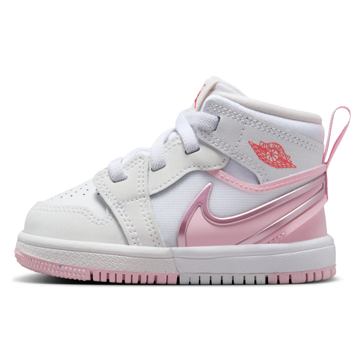 Air Jordan 1 Mid RM EasyOn TD "White Pink Foam"