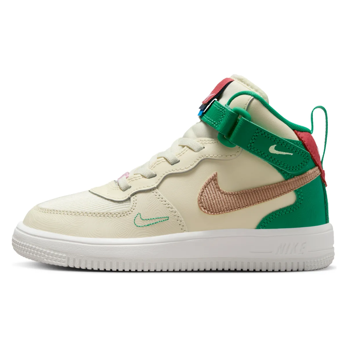 Nike Force 1 Mid SE EasyOn PS "Stadium Green/Hemp"