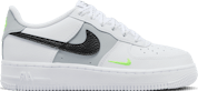 Nike Air Force 1 GS "White Volt Mini Swoosh"