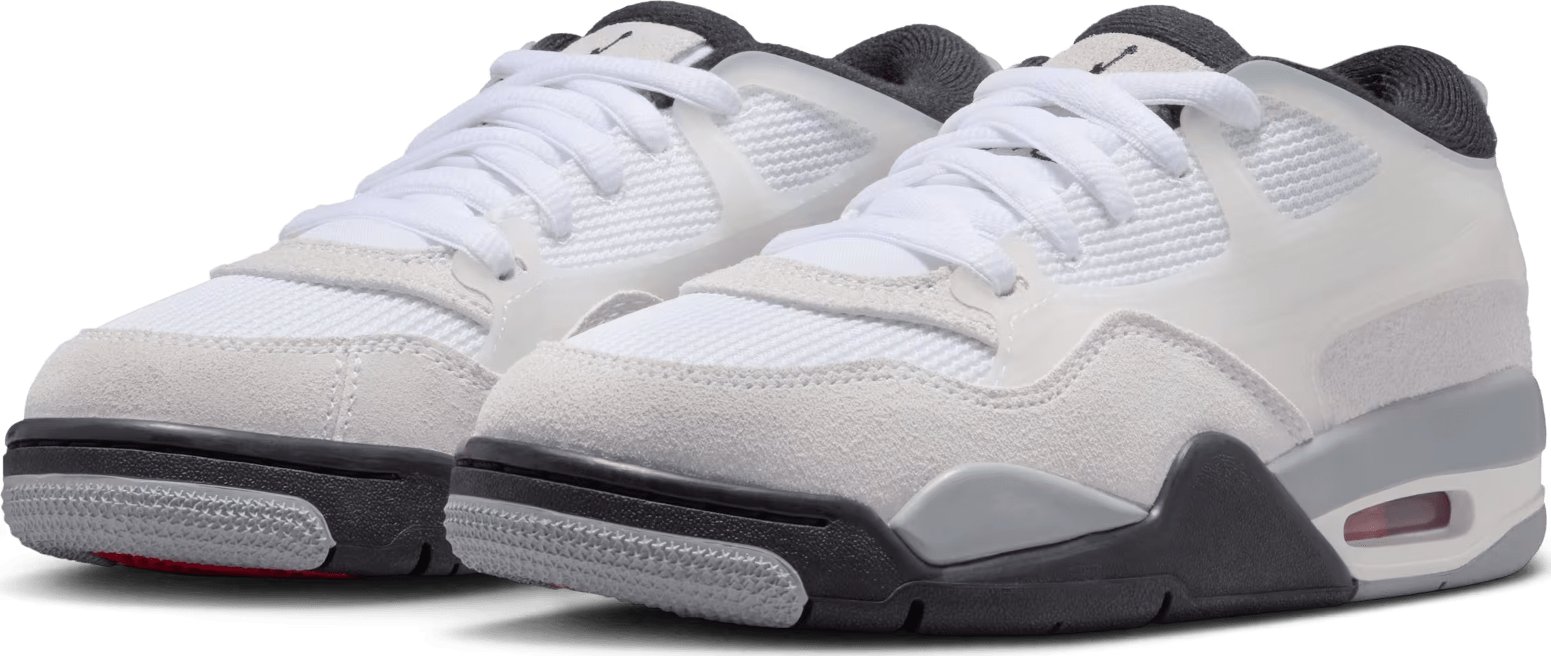 Jordan 4 RM White Light Smoke Grey Black (GS)