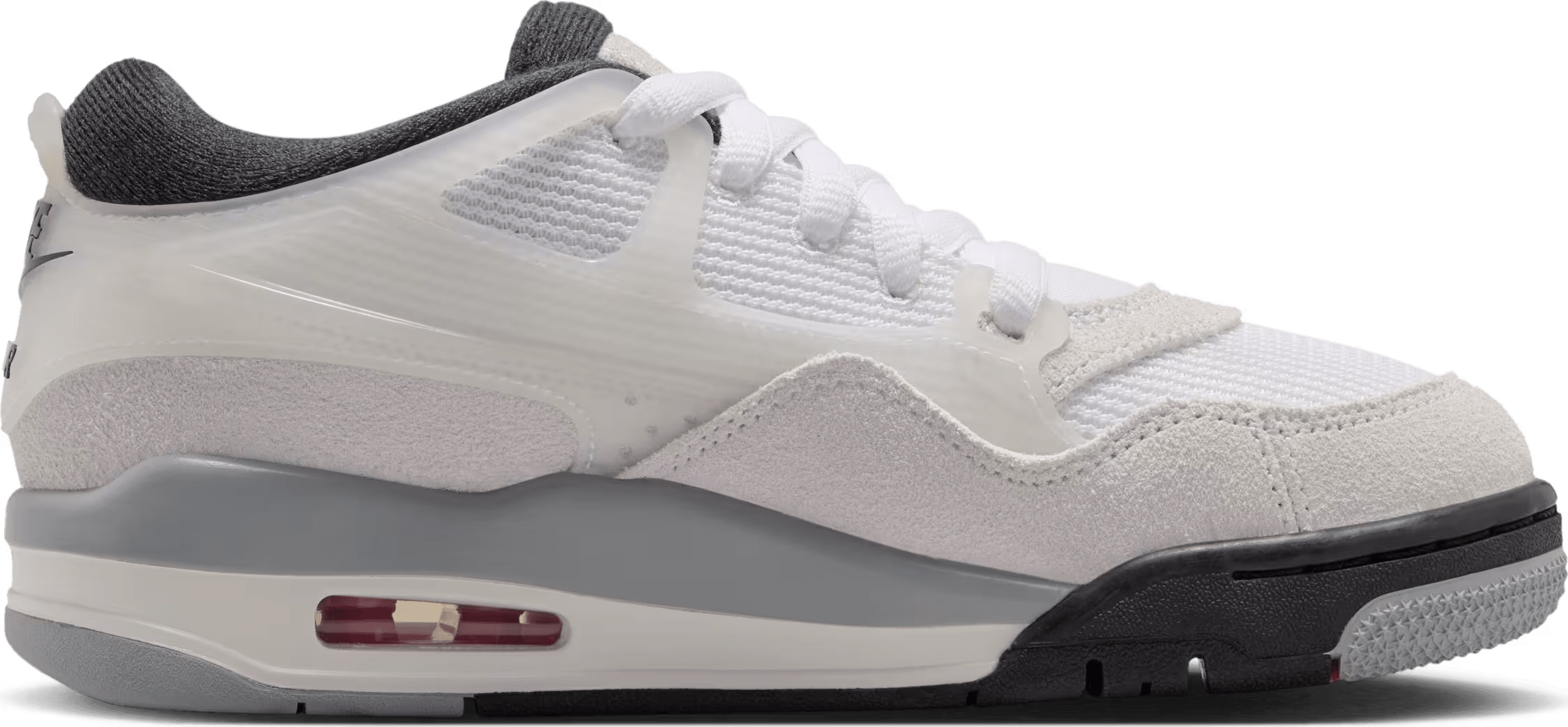 Jordan 4 RM White Light Smoke Grey Black (GS)